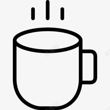 咖啡热咖啡早晨咖啡图标图标