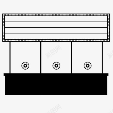 售票处售票亭电影院图标图标