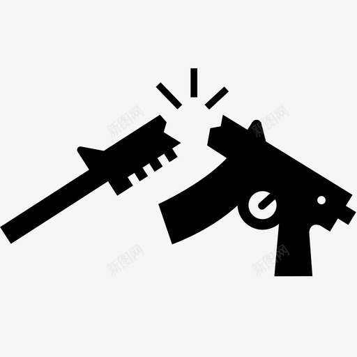 坏枪和平和平主义图标svg_新图网 https://ixintu.com 和平 和平主义 坏枪 手枪 抗议 无害 杂志 步枪 没有枪 非暴力