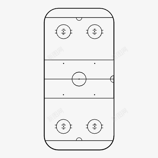 冰球场团队运动图标svg_新图网 https://ixintu.com 冰球场 团队 围场 游戏 球场 线条 轮廓 运动