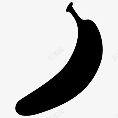 香蕉营养健康零食图标图标