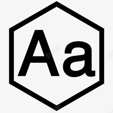 aa型排版字体图标图标