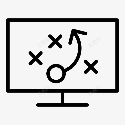 数字策略游戏手册计划图标svg_新图网 https://ixintu.com 在线游戏 数字策略 游戏手册 游戏计划 计划 计算机 足球