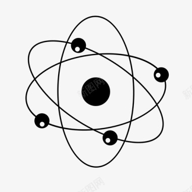 原子生物学化学图标图标