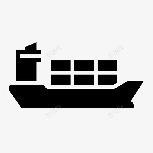 货船船运邮政图标svg_新图网 https://ixintu.com 船 船运 货船 送货船 邮政 集装箱船