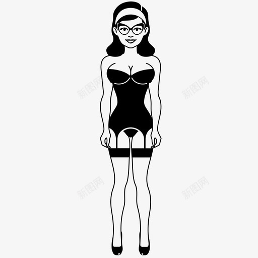性感女人女人脱衣舞女图标svg_新图网 https://ixintu.com 内衣 女人 女孩 性感女人 模特 脱衣舞女