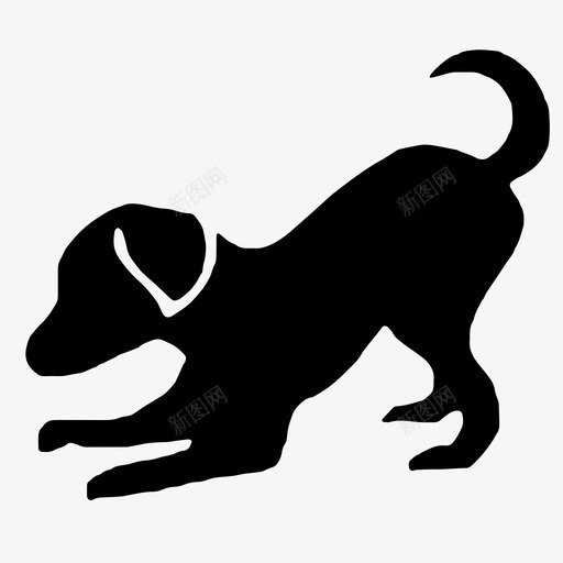 狗小狗宠物动物图标svg_新图网 https://ixintu.com 哺乳动物 宠物动物 家养 小狗 狗
