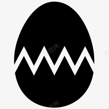 复活节蛋鸡蛋煮蛋图标图标
