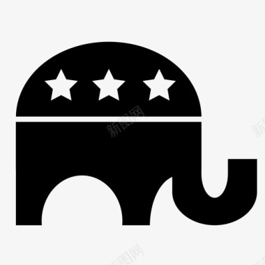 共和党美国民主图标图标