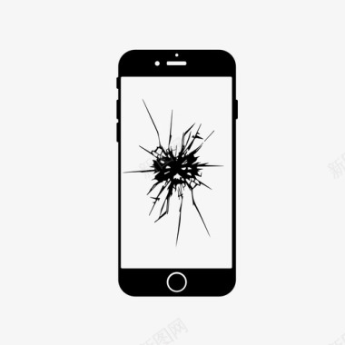 iphone坏了屏幕问题图标图标