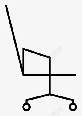 椅子极简主义极简家具图标图标