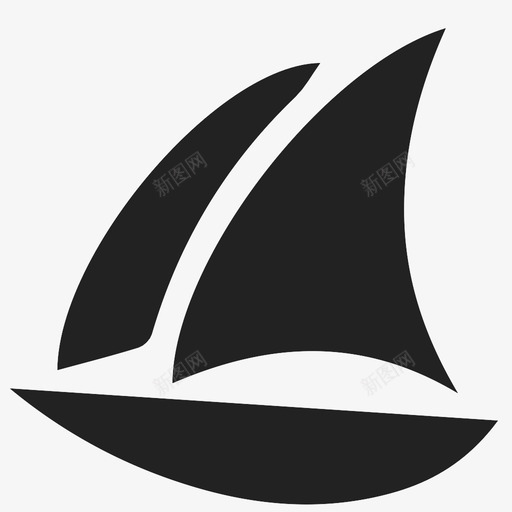 帆船水船图标svg_新图网 https://ixintu.com 冒险 帆船 旅行 水 海洋 船