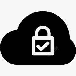 云服务器安全云安全安全服务图标高清图片