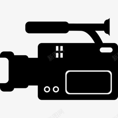 电影摄影机侧视图多媒体计算机和媒体1图标图标