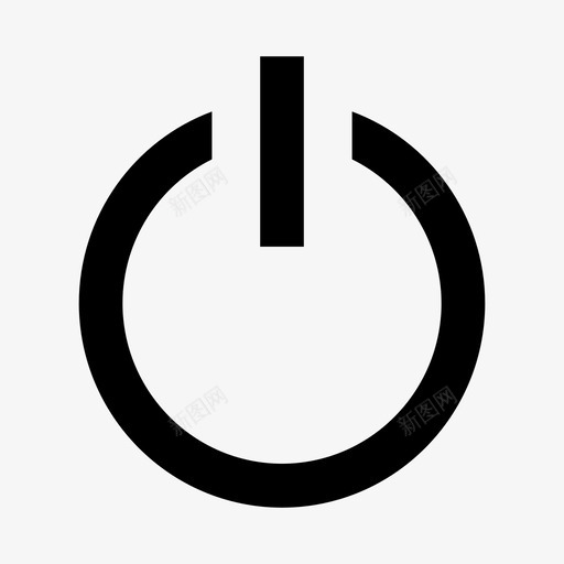 电源关闭电源按钮图标svg_新图网 https://ixintu.com 关闭 完成 断开 注销 电源 电源按钮 退出