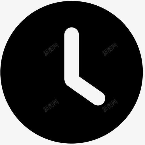 时钟顺时针小时图标svg_新图网 https://ixintu.com 分钟 定时 小时 时钟 时间 计时器 顺时针
