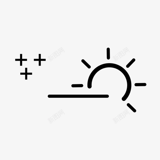 日霜冰冰天气图标svg_新图网 https://ixintu.com 冰 冰天气 天气图标集1 日霜 早晨 部分天气 部分阳光 部分雾 部分霜冻