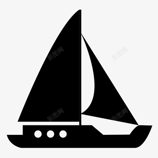 帆船旅行船图标svg_新图网 https://ixintu.com 帆船 旅行 水手 海 海洋 湖泊 船 通勤