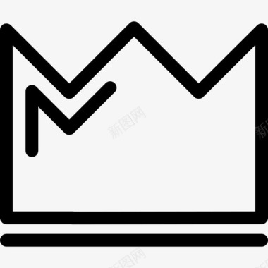简单的皇冠形状皇冠图标图标