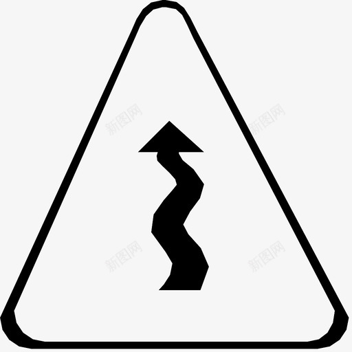 路标警示高速公路图标svg_新图网 https://ixintu.com 标牌 警示 路标 高速公路