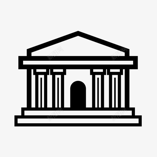 银行建筑银行家图标svg_新图网 https://ixintu.com 建筑 机构 银行 银行家