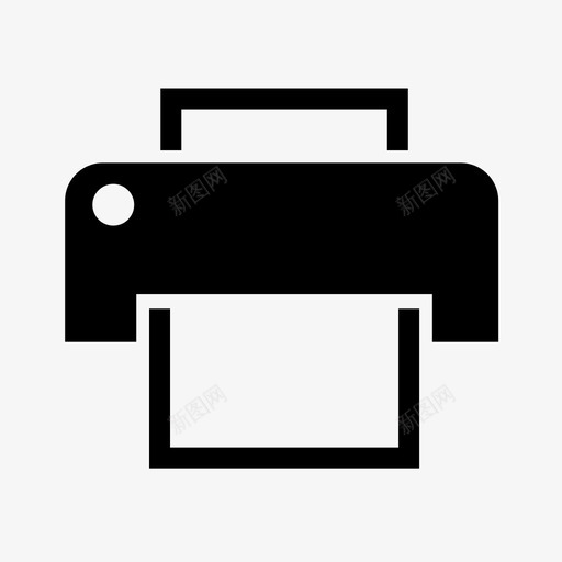 打印机传真机器图标svg_新图网 https://ixintu.com 传真 办公室 打印 打印机 机器 纸张
