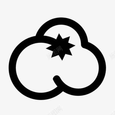云连接云计算互联网图标图标
