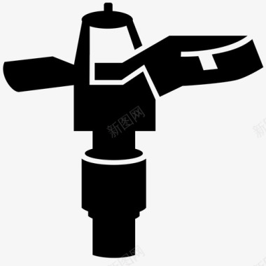 洒水器草洒水喷头图标图标