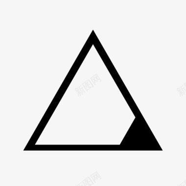 缩放小三角形收缩图标图标