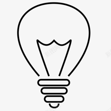 灯泡白炽灯创意图标图标