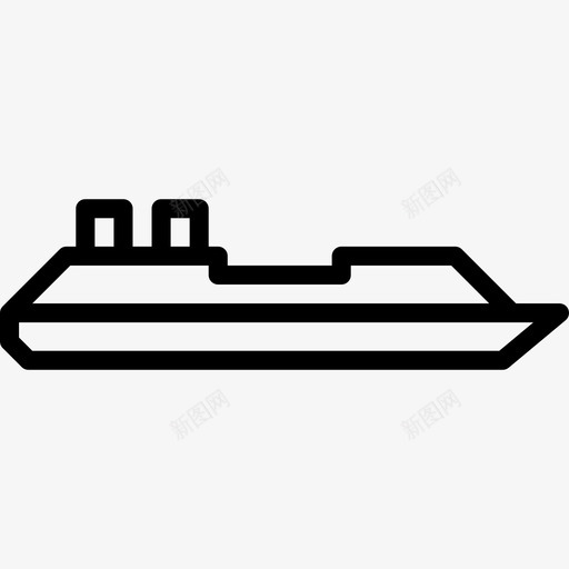 船旅游运输图标svg_新图网 https://ixintu.com 假日 太平洋 巡洋舰 旅游 游轮 船 观光 运输 运输方式