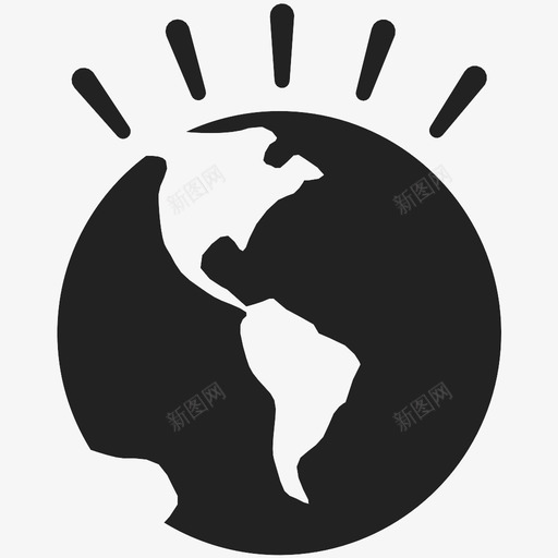 地球行动连接图标svg_新图网 https://ixintu.com 世界 全球 全球行动 地球 星球 行动 象形图 连接