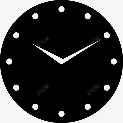 时钟表面小时图标svg_新图网 https://ixintu.com 分钟 小时 时钟 时间 表面 计时 计时器