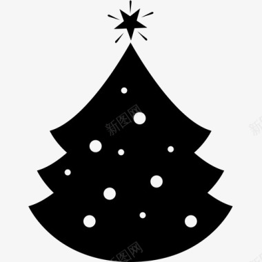 圣诞树圣诞节冬季图标图标