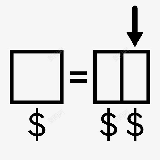 权益资产负债表现金图标svg_新图网 https://ixintu.com 价值 利润 权益 现金 美元 美元符号 货币 资产负债表