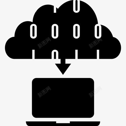 连接笔记本电脑并从云端电脑数据图标svg_新图网 https://ixintu.com 数据 电脑 连接笔记本电脑并从云端下载
