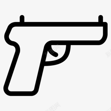 枪军用武器物体图标图标