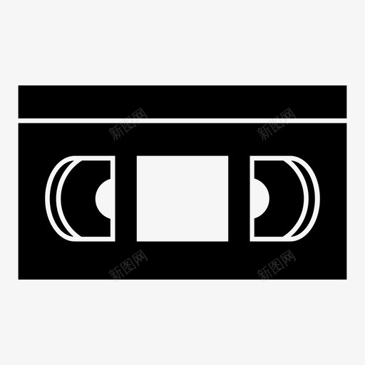 录像机卡带电影图标svg_新图网 https://ixintu.com 卡带 复古 录像机 电影 磁带 老派