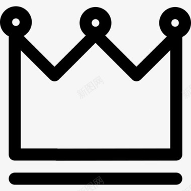 皇室皇冠变体轮廓皇冠图标图标