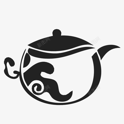 茶壶饮料咖啡厅图标svg_新图网 https://ixintu.com 传统 咖啡厅 茶叶 茶壶 茶道 菜肴 饮料