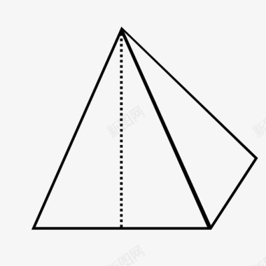 金字塔几何数学图标图标