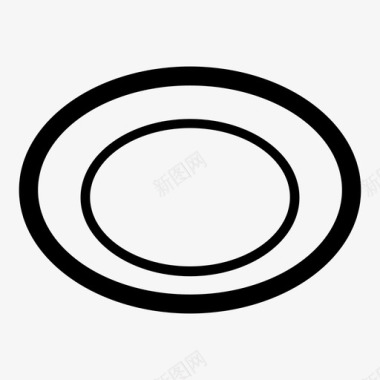 盘子上菜午餐图标图标