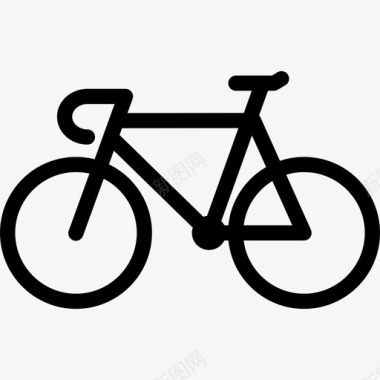 自行车固定齿轮骑自行车的图标图标