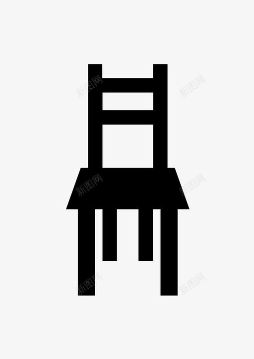 椅子餐厅家具图标svg_新图网 https://ixintu.com 坐椅 家具 座位 桌子 椅子 餐厅