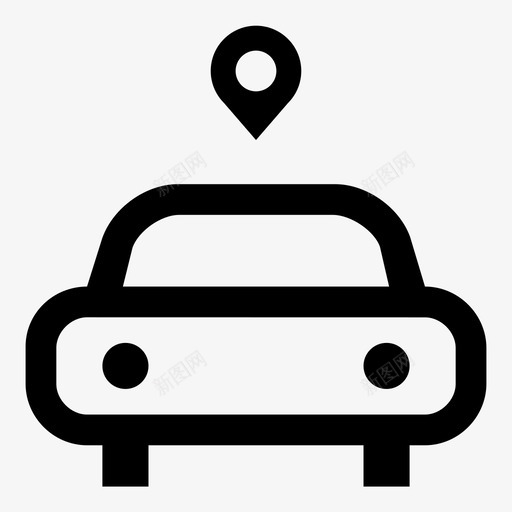 销车地图标记车地图销svg_新图网 https://ixintu.com 地图标记车 地图销 旅行 汽车 轨道 轨道车 运输方式 销车