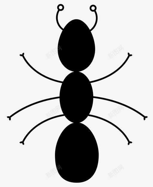 蚂蚁动物虫子图标svg_新图网 https://ixintu.com 动物 昆虫 生物 自然 虫子 蚂蚁