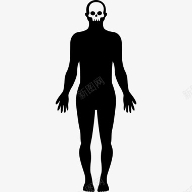 站立的人体形状人身体部位图标图标
