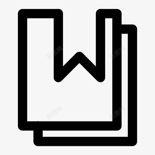 书签internet页面图标svg_新图网 https://ixintu.com internet web 书签 保存 功能区 选项卡 页面