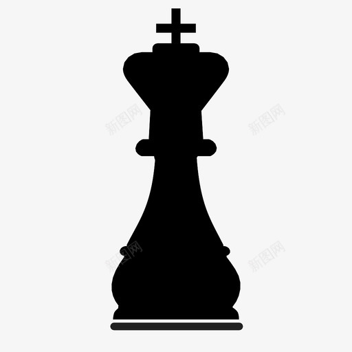 国王战略棋子图标svg_新图网 https://ixintu.com 国王 战略 棋子
