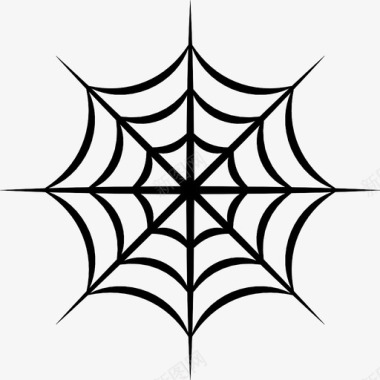 蜘蛛网蛛形纲动物万圣节图标图标